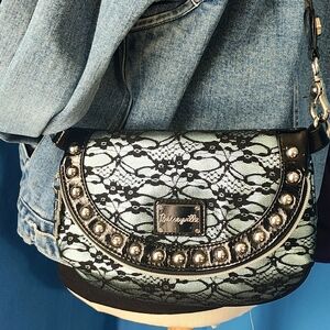 Betsey Johnson Lace Crossbody Bag